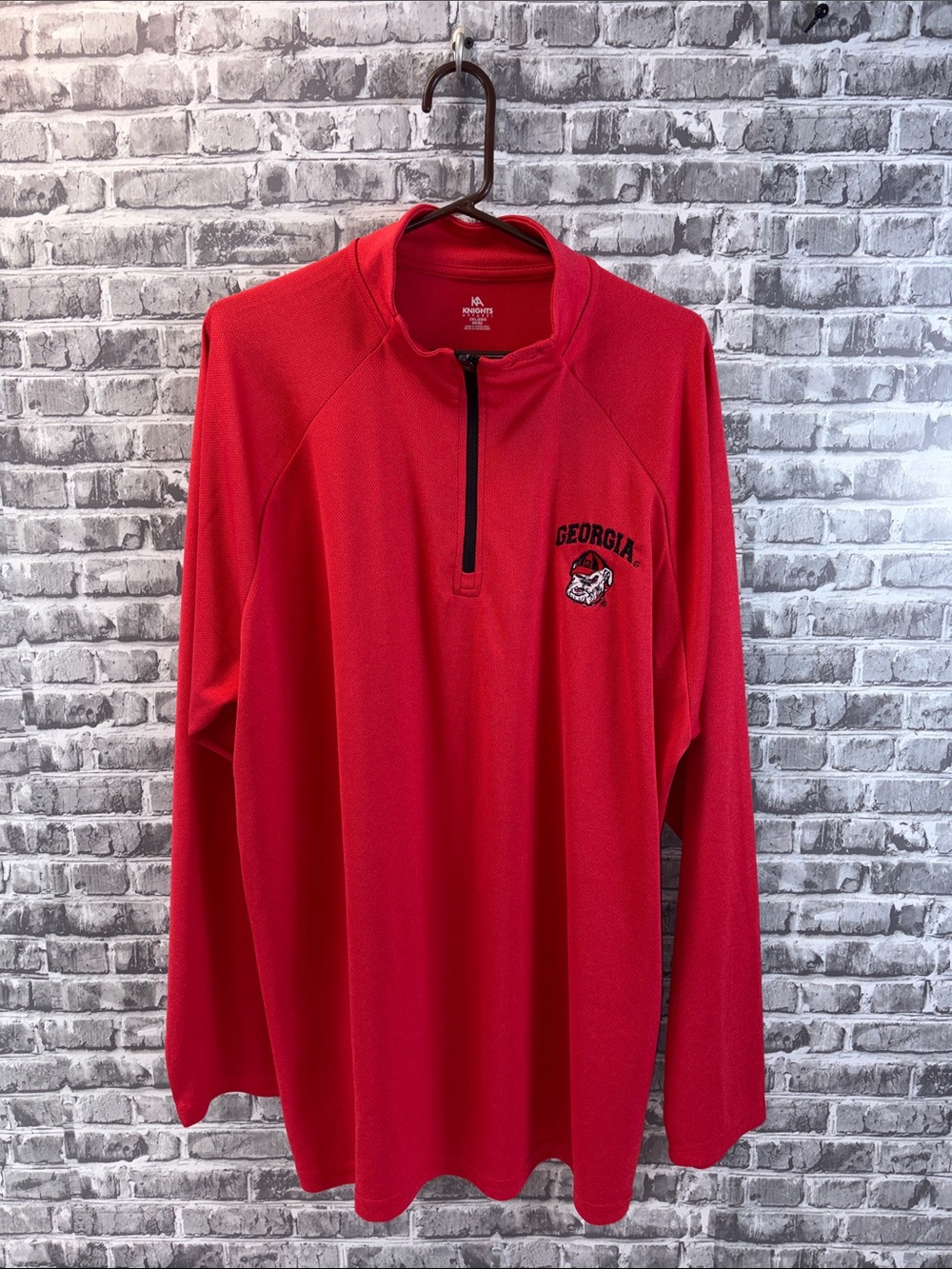Georgia Bulldogs 
Knights Apparel Red Georgia Quarter-Zip Pullover